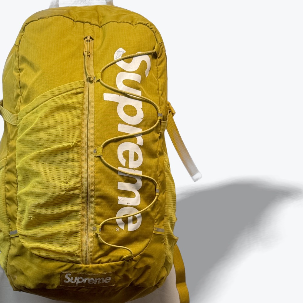 Supreme SS17 Backpack Cordura Ripstop Acid Green Bungee Streetwear 20L